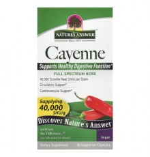 Nature's Answer, Cayenne, 90 Vegetarian Capsules (450 mg per Capsule)