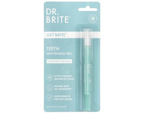 Dr. Brite, Get Brite™, Teeth Whitening Pen, 0.14 fl oz (4 ml) Dr. Brite, Get Brite™, Teeth Whitening Pen, 0.14 fl oz (4 ml)