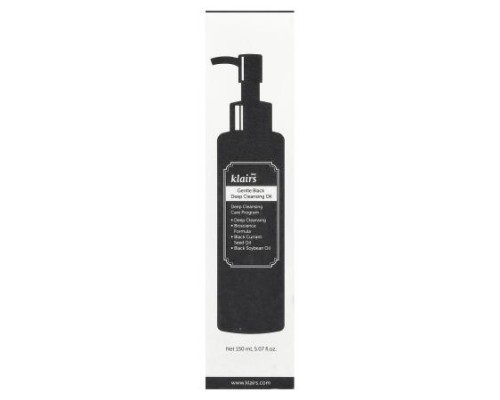 Dear, Klairs, Gentle Black Deep Cleansing Oil, 5.07 fl oz (150 ml) Dear, Klairs, Gentle Black Deep Cleansing Oil, 5.07 fl oz (150 ml)
