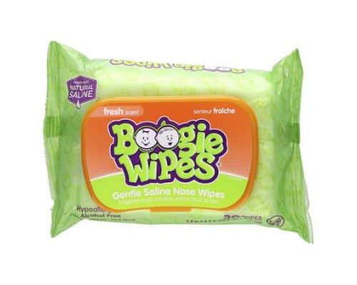 Boogie Wipes, Gentle Saline Nose Wipes, Fresh Scent, 30 Wipes Boogie Wipes, Gentle Saline Nose Wipes, Fresh Scent, 30 Wipes