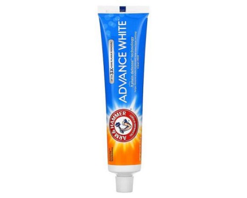 Arm & Hammer, Advance White™, Anticavity Fluoride Toothpaste, Clean Mint, 6 oz (170 g) Arm & Hammer, Advance White™, Anticavity Fluoride Toothpaste, Clean Mint, 6 oz (170 g)