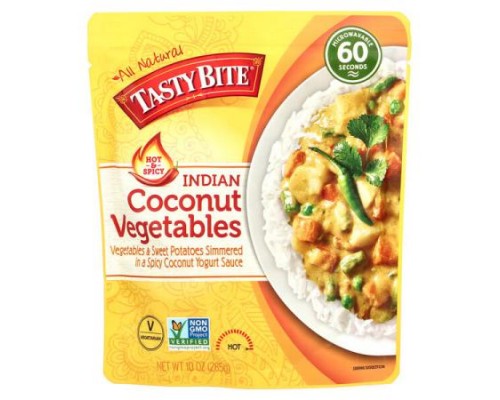 Tasty Bite, Indian Coconut Vegetables, Hot & Spicy, 10 oz (285 g) Tasty Bite, Indian Coconut Vegetables, Hot & Spicy, 10 oz (285 g)