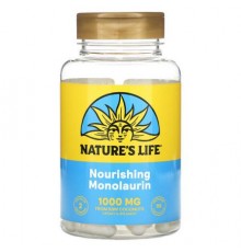 Nature's Life, Nourishing Monolaurin, 90 Capsules (500 mg per Capsule)