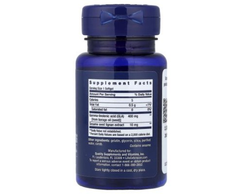 Life Extension, Mega GLA Sesame Lignans, 30 Softgels Life Extension, Mega GLA Sesame Lignans, 30 Softgels