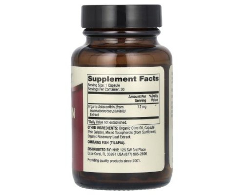 Dr. Mercola, Astaxanthin, 12 mg, 30 Capsules Dr. Mercola, Astaxanthin, 12 mg, 30 Capsules