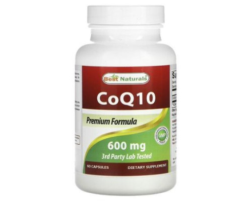 Best Naturals, CoQ10, 600 mg, 60 Capsules Best Naturals, CoQ10, 600 mg, 60 Capsules