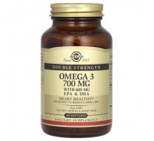 Solgar, Omega-3, Double Strength, 700 mg, 60 Softgels