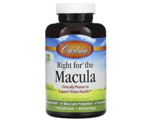 Carlson, Right for the Macula, 120 Soft Gels Carlson, Right for the Macula, 120 Soft Gels