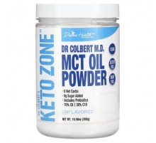 Divine Health, Dr. Colbert's Keto Zone, MCT Oil Powder, Unflavored, 10.58 oz (300 g)