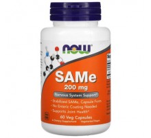 NOW Foods, SAMe (Disulfate Tosylate), 200 mg, 60 Veg Capsules