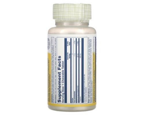 Solaray, L-Theanine, Natural Lemon-Lime, 200 mg, 30 Chewables