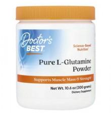 Doctor's Best, Pure L-Glutamine Powder, 10.6 oz (300 g)