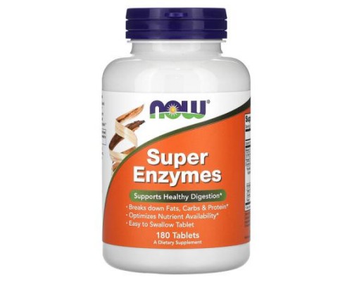 NOW Foods, Super Enzymes, 180 Tablets