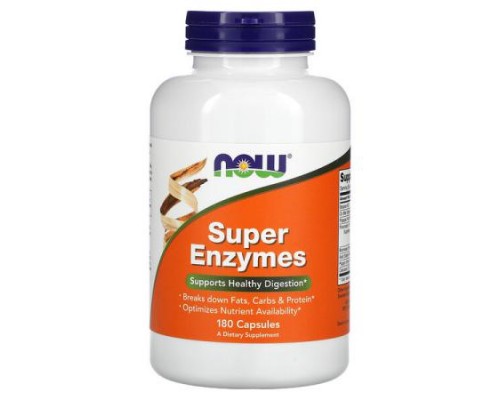NOW Foods, Super Enzymes, 180 Capsules