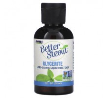 NOW Foods, Better Stevia, Zero-Calorie Liquid Sweetener, Glycerite, 2 fl oz (59 ml)