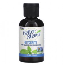 NOW Foods, Better Stevia, Zero-Calorie Liquid Sweetener, Glycerite, 2 fl oz (59 ml)