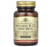 Solgar, Sublingual Vitamin B12, 1,000 mcg, 250 Nuggets