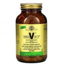 Solgar, Formula V, VM-75, Multiple Vitamins with Chelated Minerals, 120 Vegetable Capsules