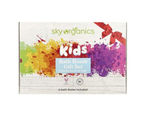 Sky Organics, Kids Bath Bomb Gift Set, 6 Bath Fizzies Sky Organics, Kids Bath Bomb Gift Set, 6 Bath Fizzies