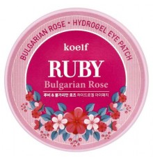 Koelf, Ruby Bulgarian Rose, Hydrogel Eye Patch, 60 Patches