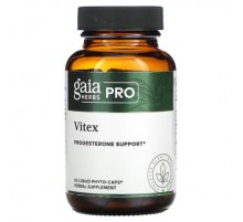 Gaia Herbs Professional Solutions, Pro, Vitex, Progesterone Support, 60 Liquid Phyto-Caps (Discontinued Item)