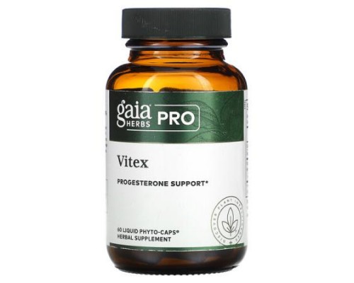 Gaia Herbs Professional Solutions, Pro, Vitex, Progesterone Support, 60 Liquid Phyto-Caps (Discontinued Item)