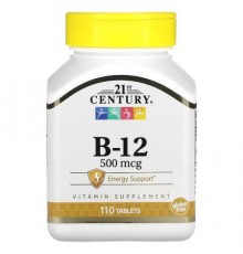 21st Century, Vitamin B-12, 500 mcg, 110 Tablets