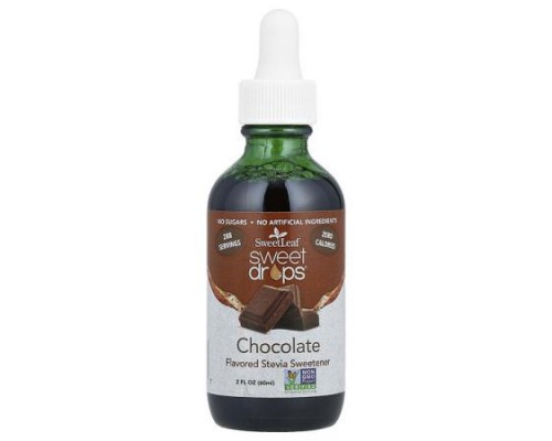SweetLeaf Stevia, Sweet Drops™, Chocolate, 2 fl oz (60 ml)