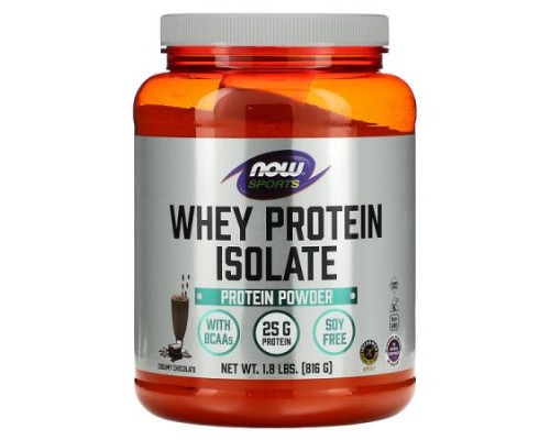 NOW Foods, Sports, Whey Protein Isolate, Creamy Chocolate, 1.8 lbs (816 g)