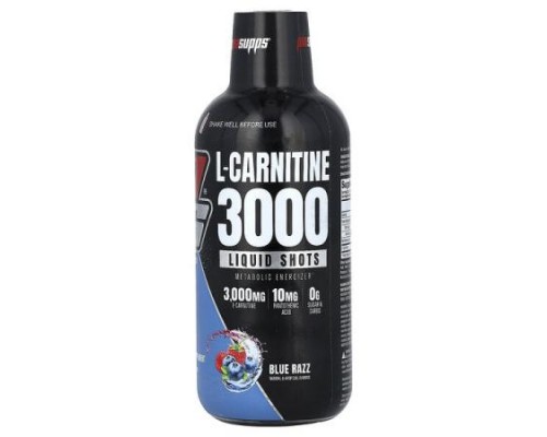 ProSupps, L-Carnitine 3000 Liquid Shots, Blue Razz, 16 fl oz (473 ml)