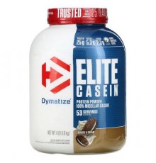 Dymatize, Elite Casein, Cookies & Cream, 4 lbs (1.8 kg)