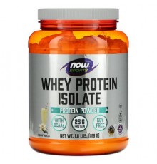 NOW Foods, Sports, Whey Protein Isolate, Creamy Vanilla, 1.8 lbs (816 g)
