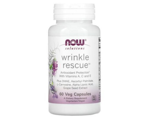 NOW Foods, Solutions, Wrinkle Rescue, 60 Veg Capsules