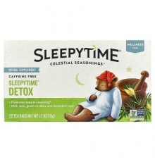 Celestial Seasonings, Wellness Tea, Sleepytime® Detox, Caffeine Free, 20 Tea Bags, 1.2 oz (35 g)