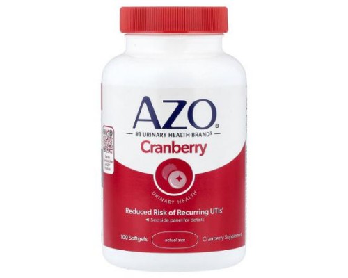 AZO, Cranberry, Urinary Health, 100 Softgels