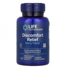 Life Extension, Discomfort Relief, Berry, 60 Vegetarian Chewable Tablets