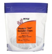 NOW Foods, Double \"00\" Gelatin Caps, Approx. 750 Empty Gelatin Capsules, 3.14 oz (89 g)