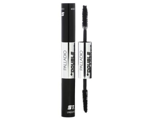 Palladio, Double Agent Mascara, Jet Black, 0.19 fl oz (5.5 ml) Each