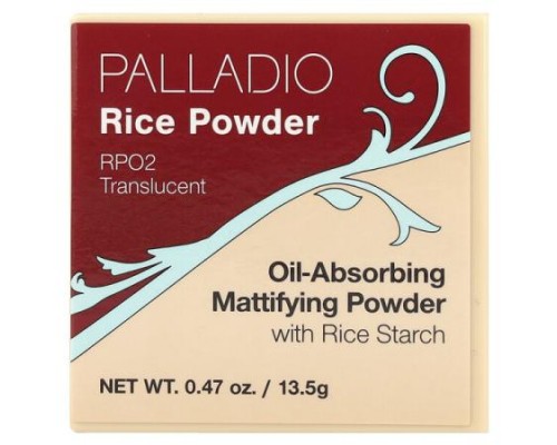 Palladio, Rice Powder, Translucent RPO2, 0.47 oz (13.5 g)
