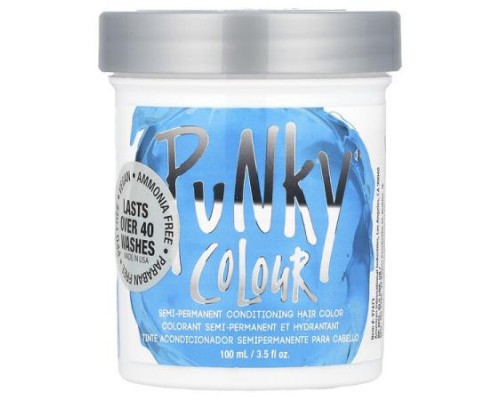 Punky Colour, Semi-Permanent Conditioning Hair Color, Lagoon Blue, 3.5 fl oz (100 ml) Punky Colour, Semi-Permanent Conditioning Hair Color, Lagoon Blue, 3.5 fl oz (100 ml)