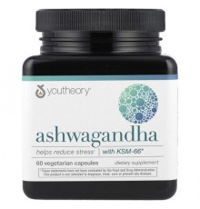 Youtheory, Ashwagandha, 60 Vegetarian Capsules