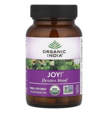 Organic India, Joy!® Elevates Mood, 90 Vegetarian Caps