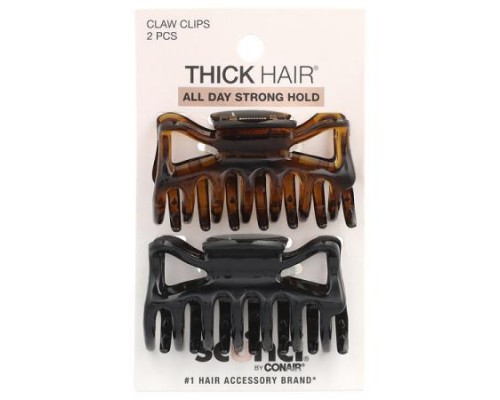 Scunci, Thick Hair®, Claw Clips, 2 Pieces Scunci, Thick Hair®, Claw Clips, 2 Pieces