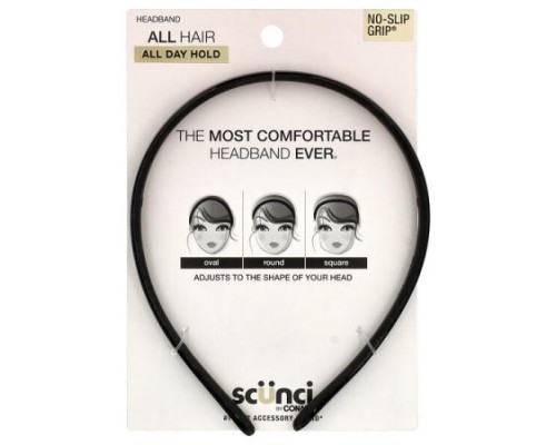 Scunci, No-Slip Grip® Headband, 1 Piece Scunci, No-Slip Grip® Headband, 1 Piece