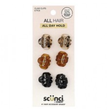 Scunci, Mini Octopus Claw Clips, 6 Pieces