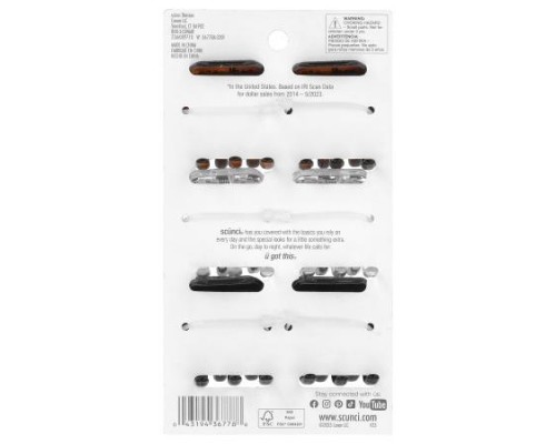 Scunci, Claw Clips, All Hair, Assorted Colors, 6 Pieces Scunci, Claw Clips, All Hair, Assorted Colors, 6 Pieces