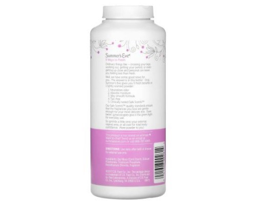 Summer's Eve, 5 in 1 Island Splash Body Powder, 8 oz (226 g)