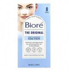 Biore, Deep Cleansing Pore Strips, The Original , 8 Nose Strips