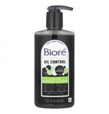 Biore, Oil Control, Deep Pore Charcoal Cleanser, 6.77 fl oz (200 ml)