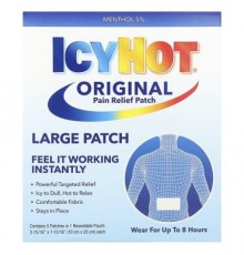 Icy Hot, Original Pain Relief Patch, Large, 5 Patches